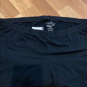 Lot of 2 old navy black leggings size XL